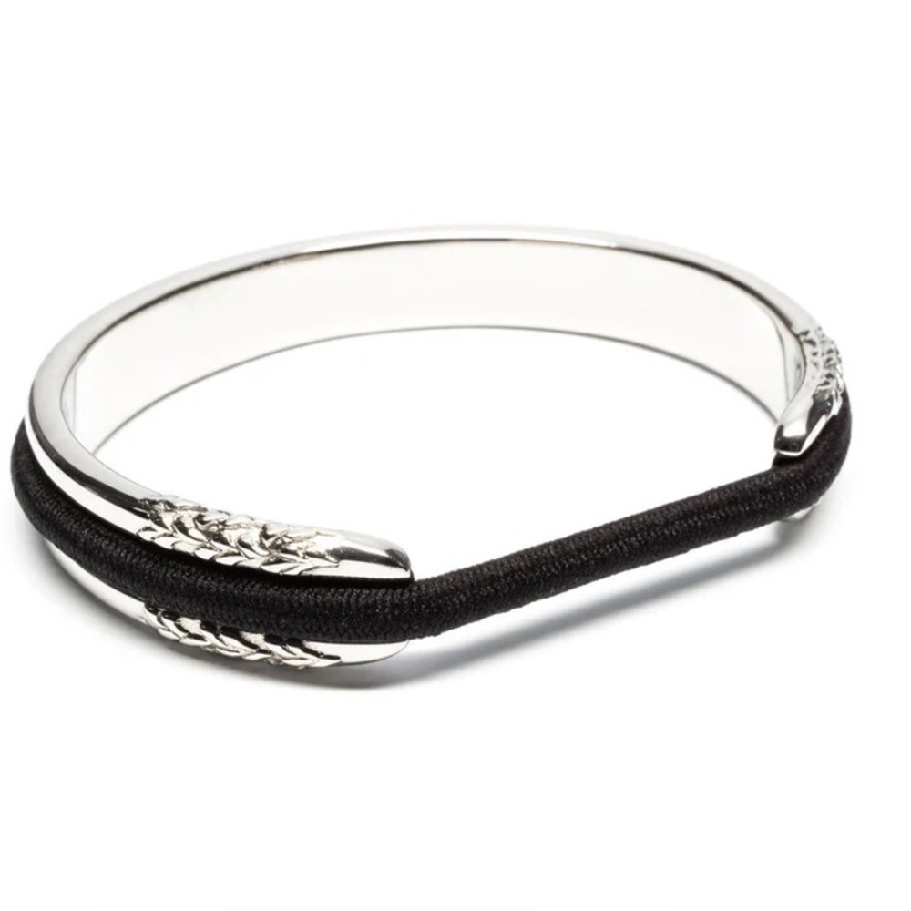 Maria Shireen Bittersweet Floral Silver Hair Tie Bracelet